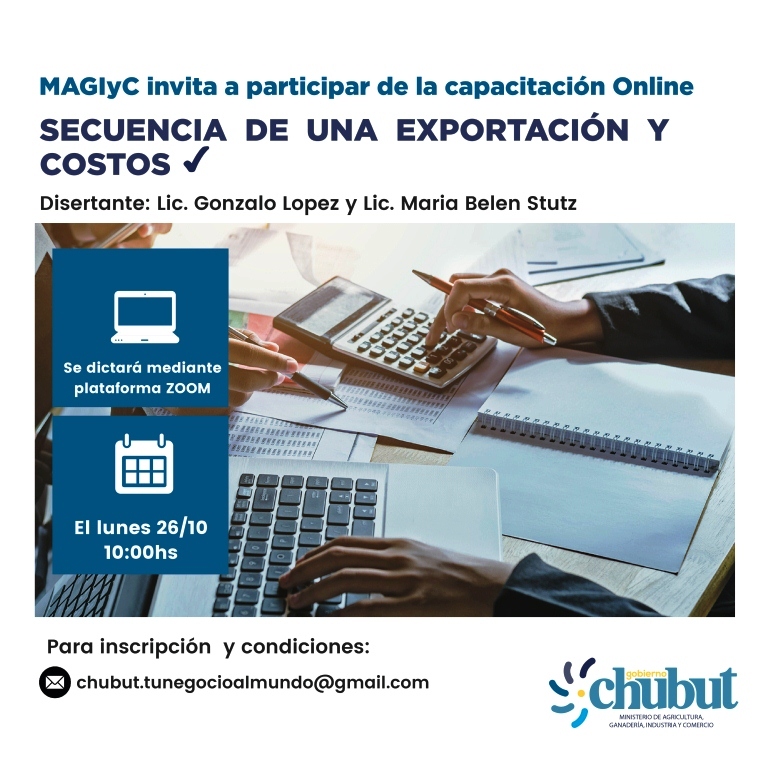 Provincia capacitará a exportadores, emprendedores y Pymes