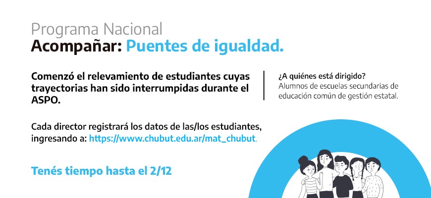 Educación puso en marcha el relevamiento de alumnos dispuesto por el Programa Acompañar