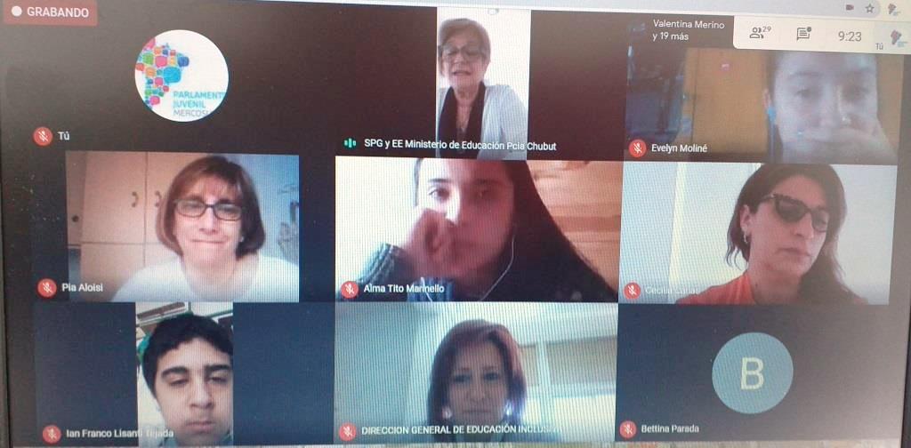 Educación organizó la 11° edición del Parlamento Juvenil del Mercosur