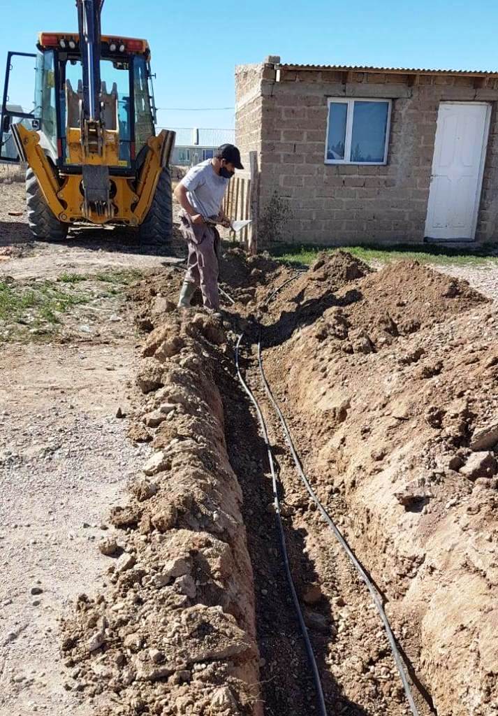 En beneficio de 25 familias de Gan Gan, el Gobierno del Chubut finalizó la obra de extensión de red de agua