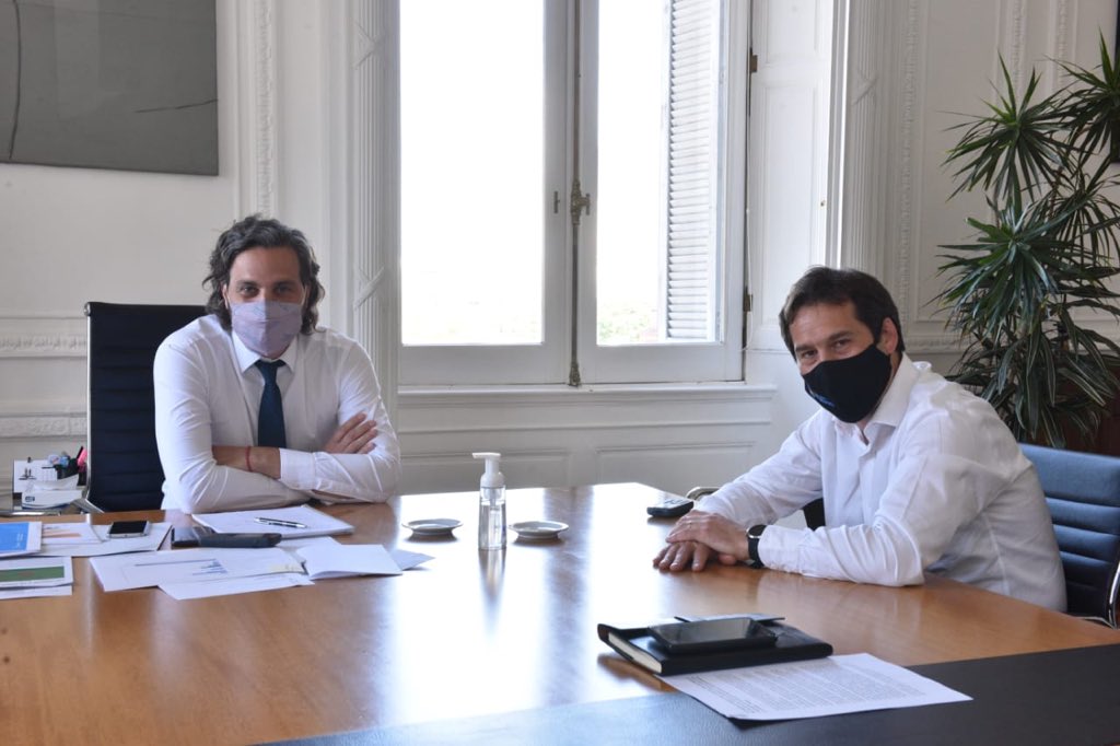 Luque ahora se reunió con Cafiero y cerró una semana con encuentros con el presidente y los ministros más importantes del Gabinete nacional