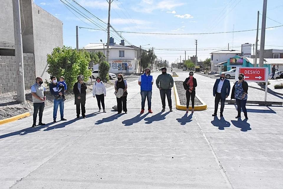 El intendente y el vicegobernador recorrieron obras en Madryn
