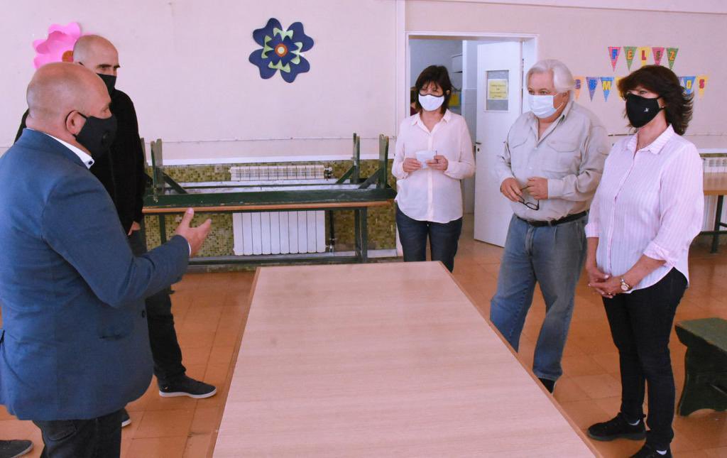 Sastre y Cabrera recorrieron el Comedor Infantil de Puerto Madryn