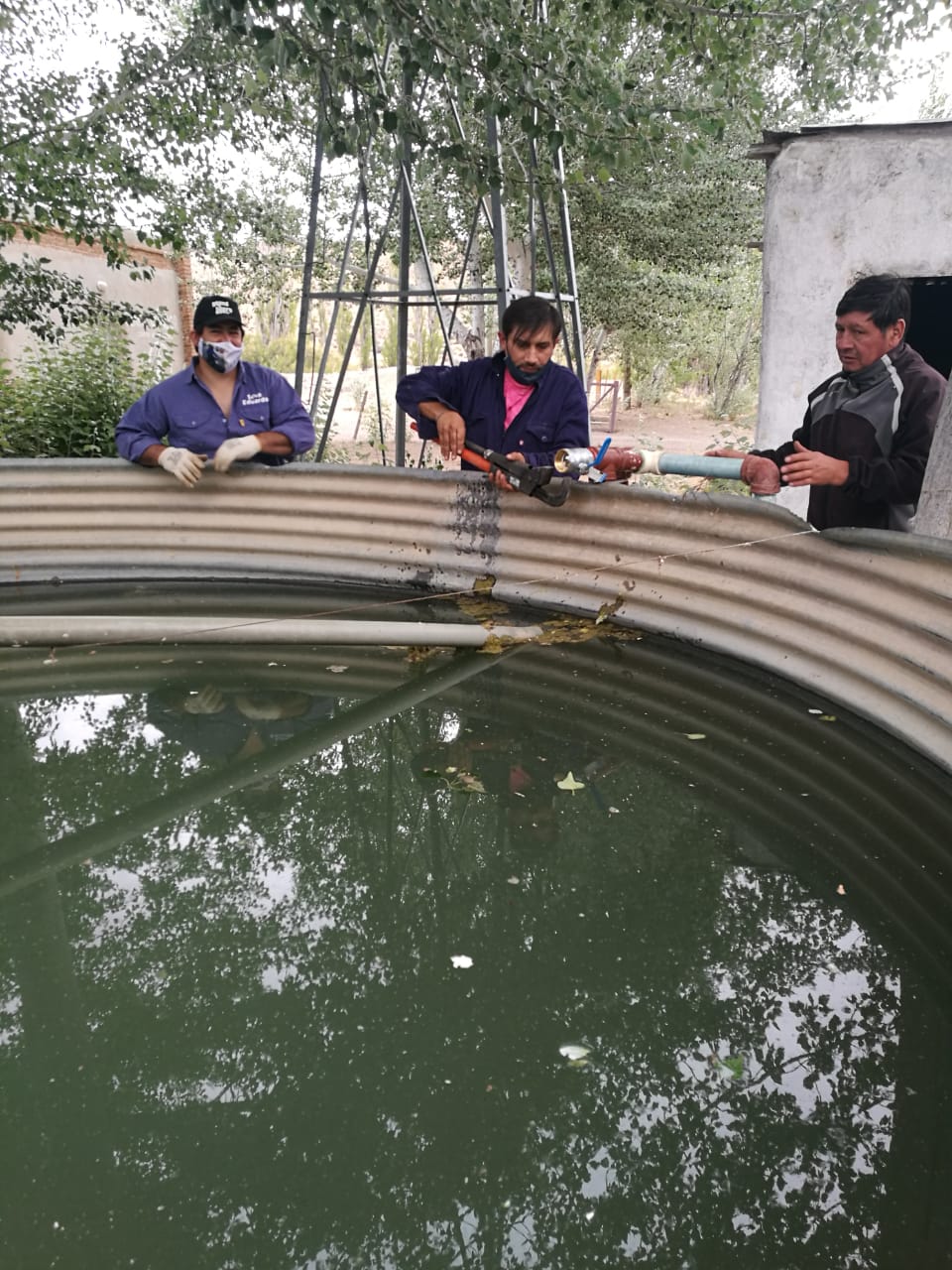 El Gobierno de la Provincia normalizó el servicio de agua en Cerro Cóndor