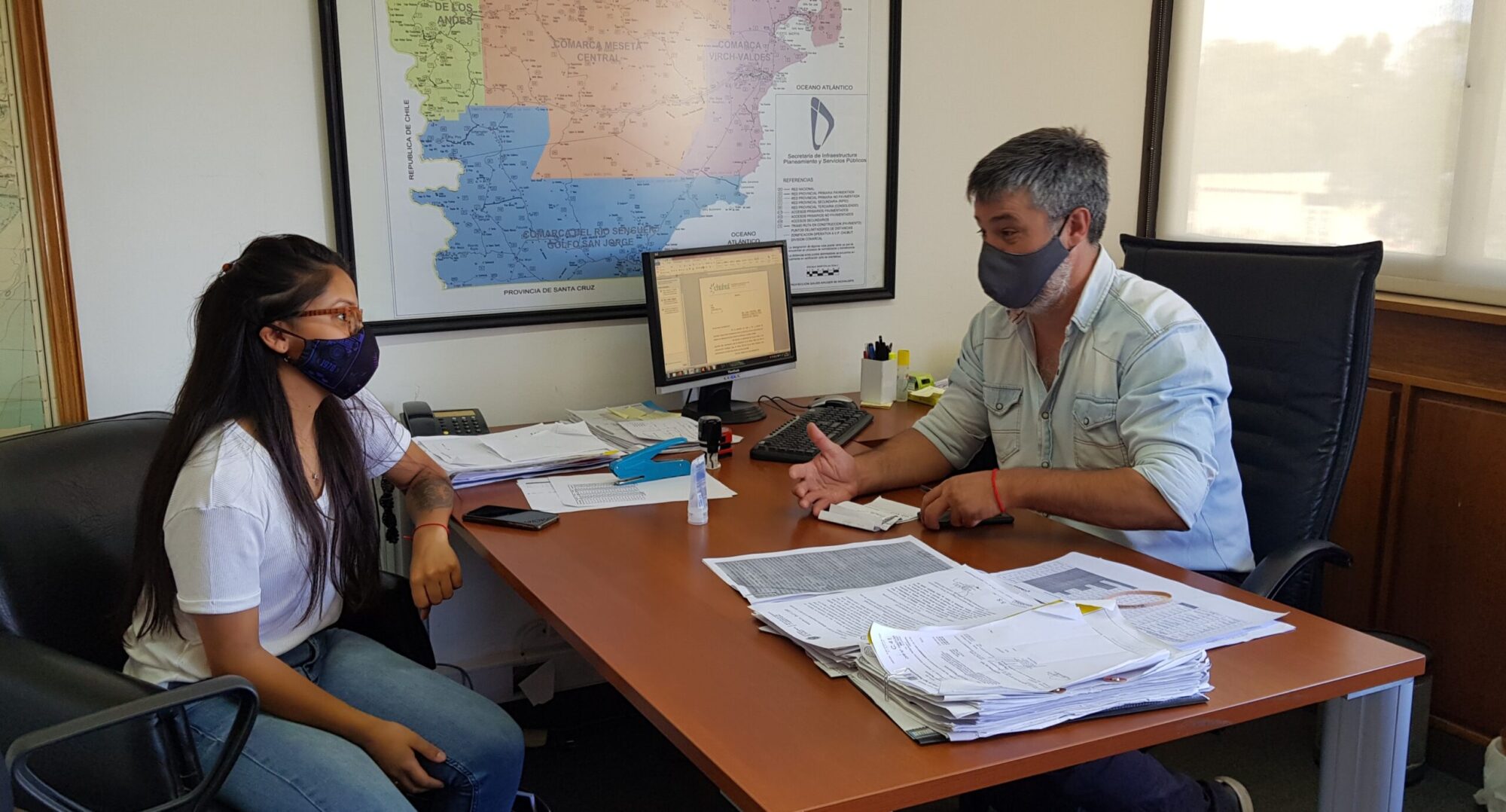 El gobierno provincial ejecuta obras en Telsen, Aldea Sepaucal y  Lago Blanco