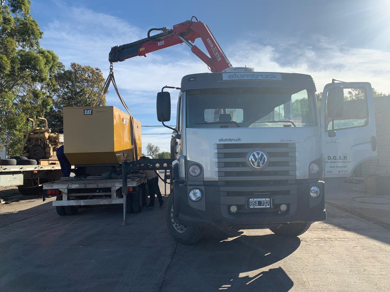 El gobierno provincial instaló un nuevo generador de energía en Paso del Sapo