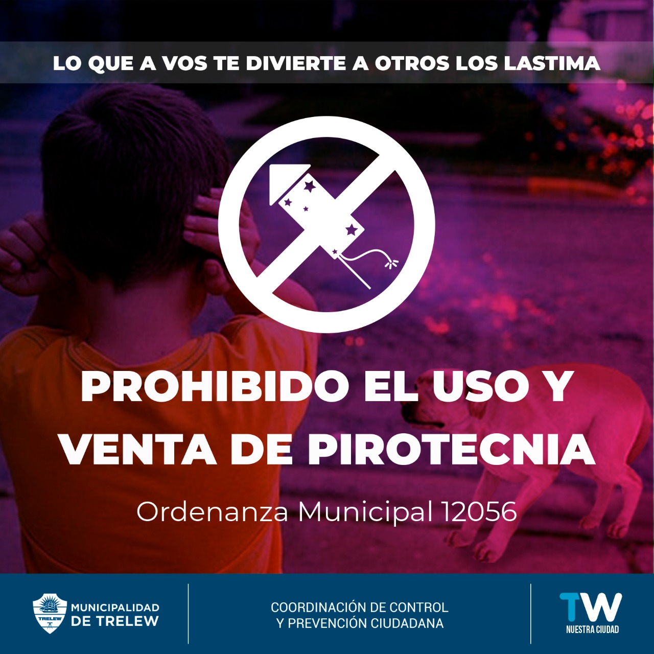 Trelew: El municipio decomisó gran cantidad de pirotecnia ilegal en Barrio Inta que era comercializada por menores