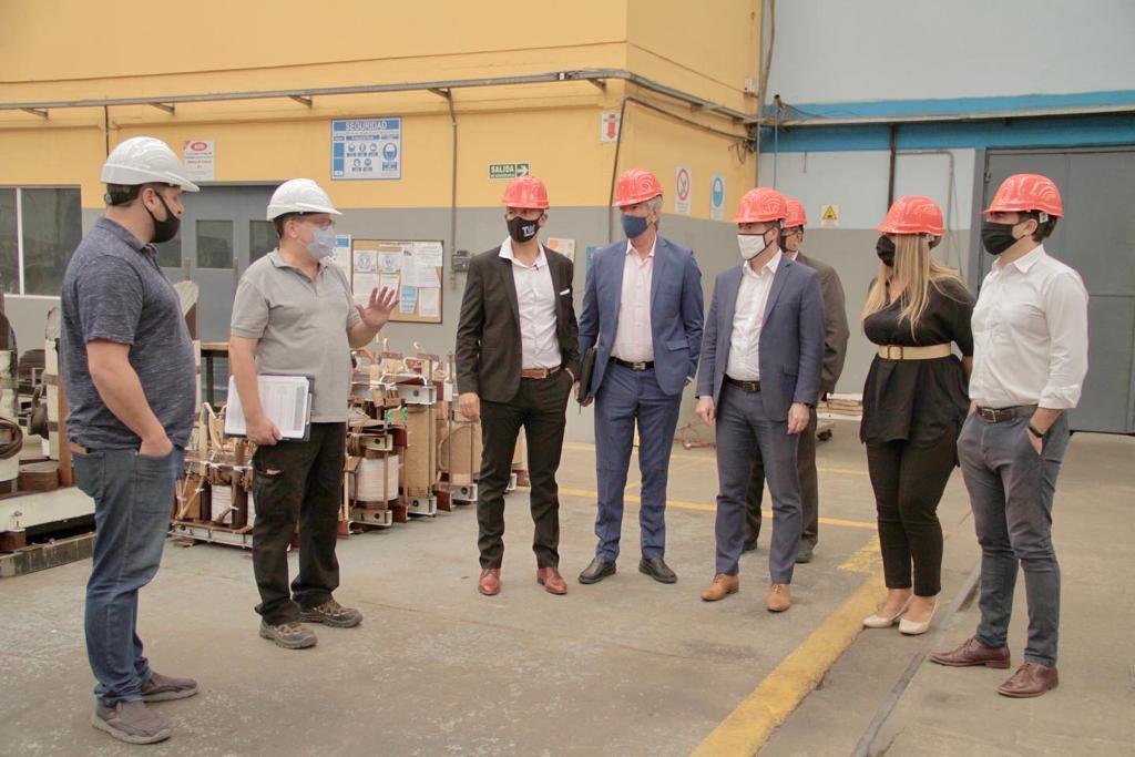 Maderna en Pilar: Recorrió el parque industrial, se reunió con empresarios y propuso a Trelew como plaza para nuevas inversiones