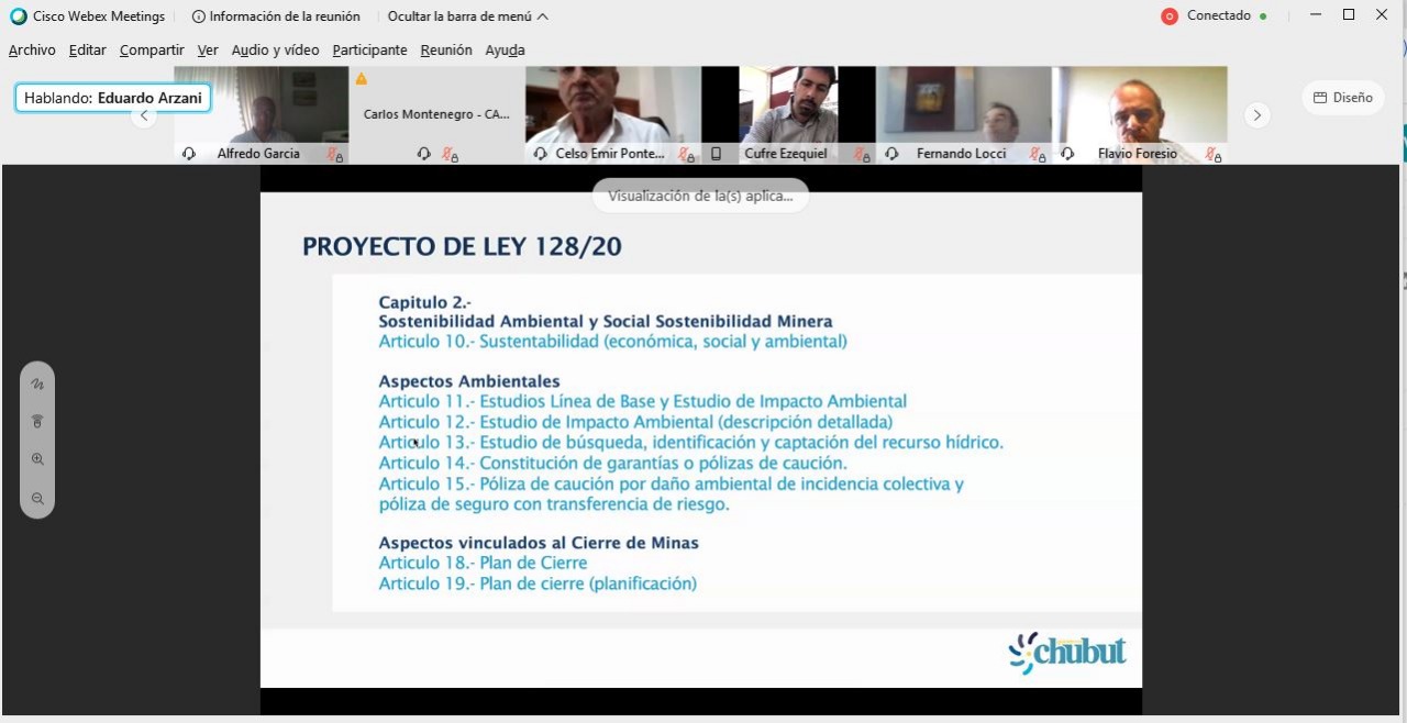 Comenzó el debate del proyecto por la zonificación minera con amplia participación de cámaras empresarias de toda la provincia del Chubut