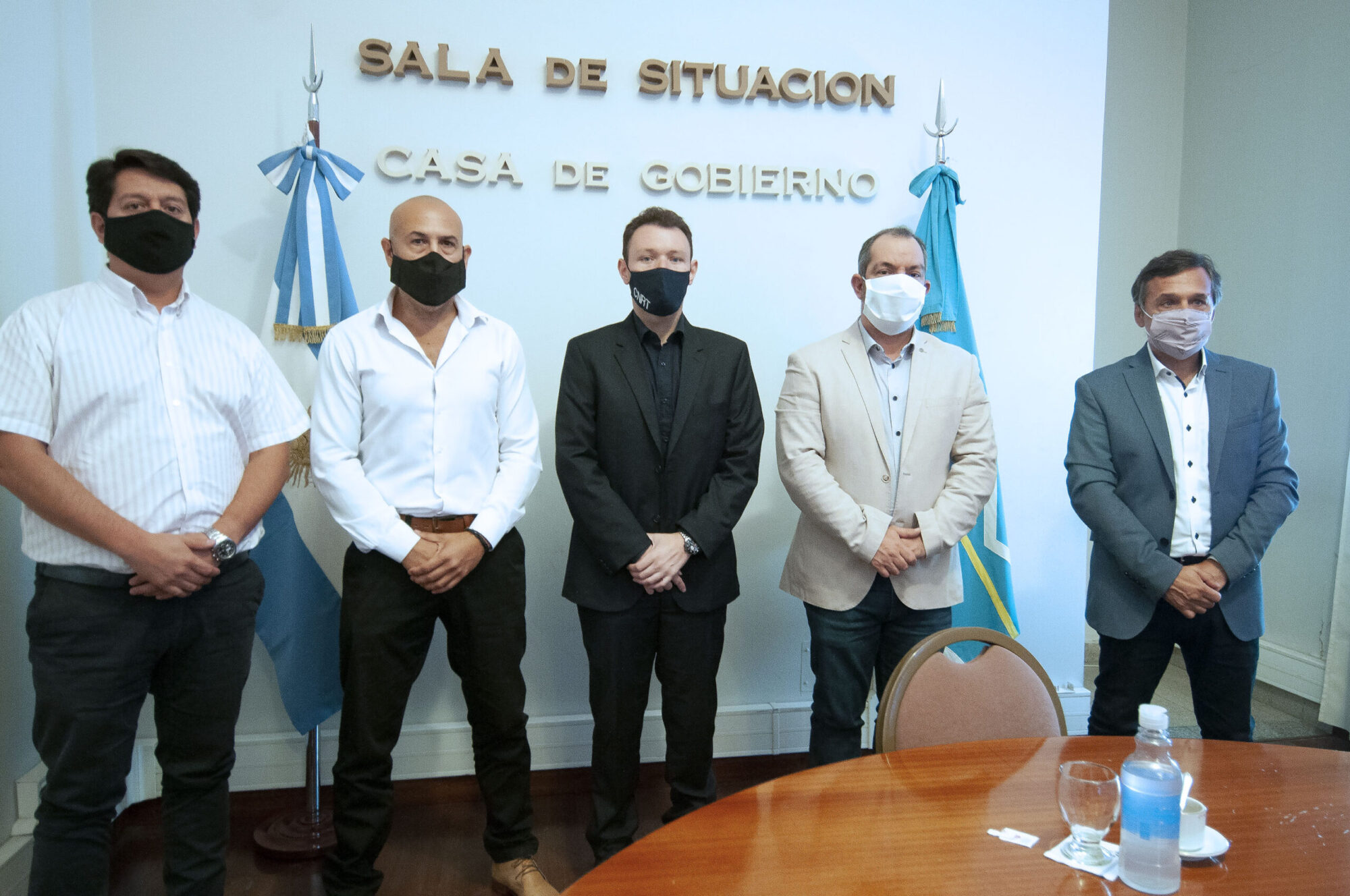 Grazzini recibió a funcionarios de la CNRT y analizaron los nuevos protocolos en el transporte de pasajeros y cargas