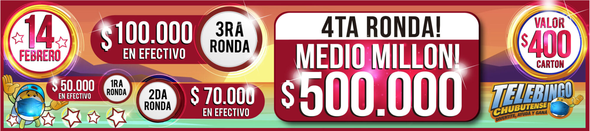 El primer Telebingo Chubutense de febrero sortea dinero en efectivo