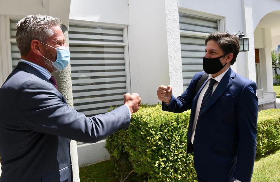 Arcioni recibió al ministro de Educación de la Nación, Nicolás Trotta