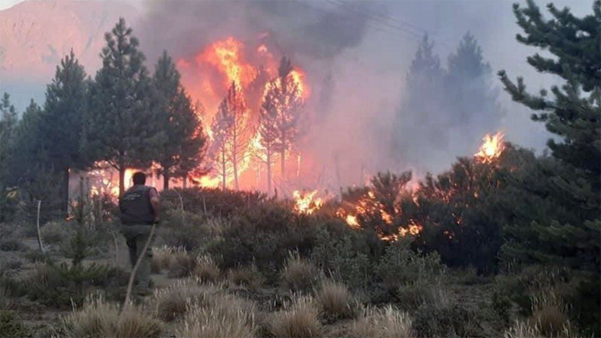 Pedirán a la ANAC que autoricen los vuelos privados para combatir el incendio en El Bolsón
