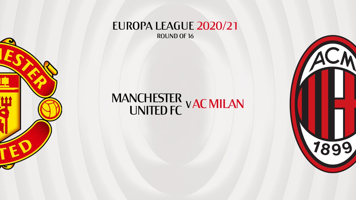 Manchester United y Milan será el partido atractivo por los octavos de final de la Liga de Europa