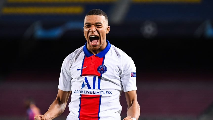 PSG goleó a Barcelona con un Mbappé intratable