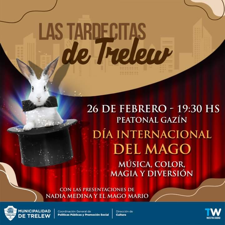 Espectáculos de magia, reggaetón, hip hop y astronomía en la agenda cultural y recreativa de Trelew para este fin de semana