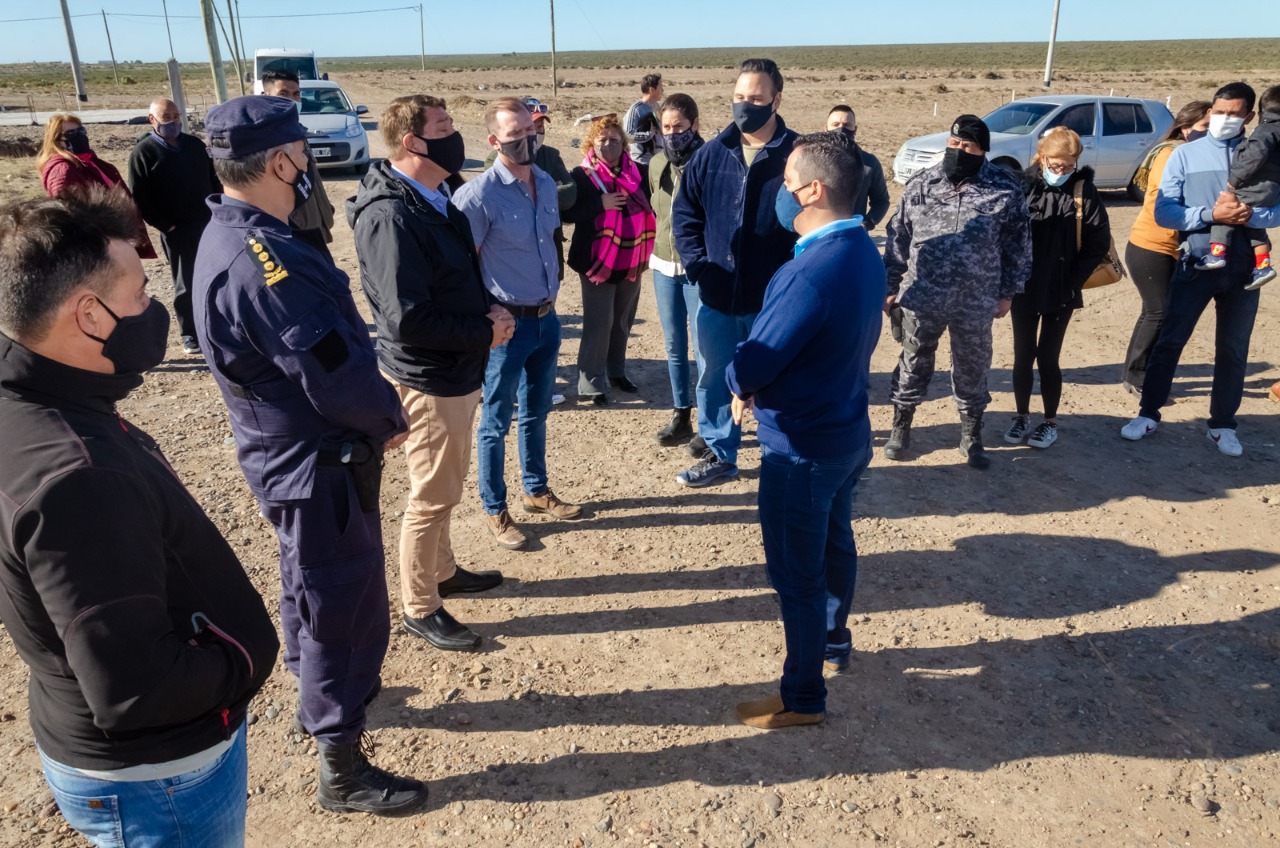 Biss recorrió el predio donde el Consejo de Bienestar Policial construirá viviendas para sus afiliados