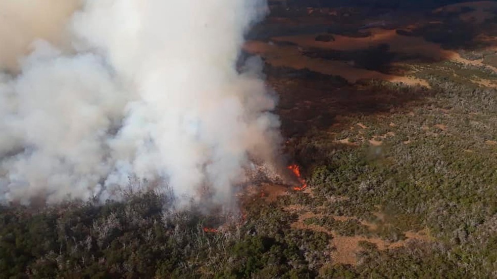 Incendios forestales: Chubut es la provincia más afectada, con cuatro focos activos