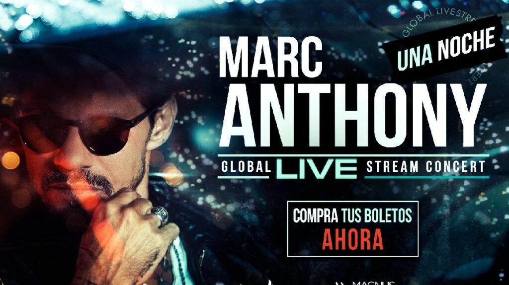 El 17 de abril será el primer y único streaming global de Marc Anthony