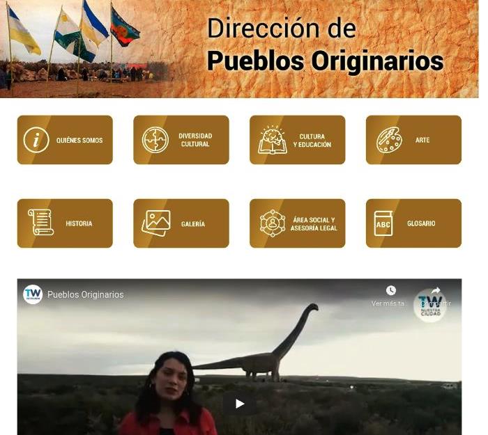 El municipio de Trelew presentó un portal de Pueblos Originarios