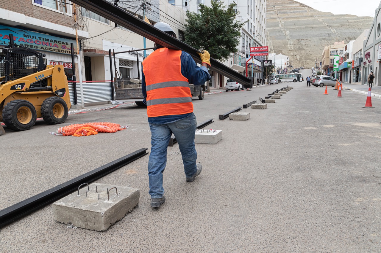 Comodoro Rivadavia: Comenzaron los trabajos de obra del Centro Comercial a Cielo Abierto en calle 9 de Julio