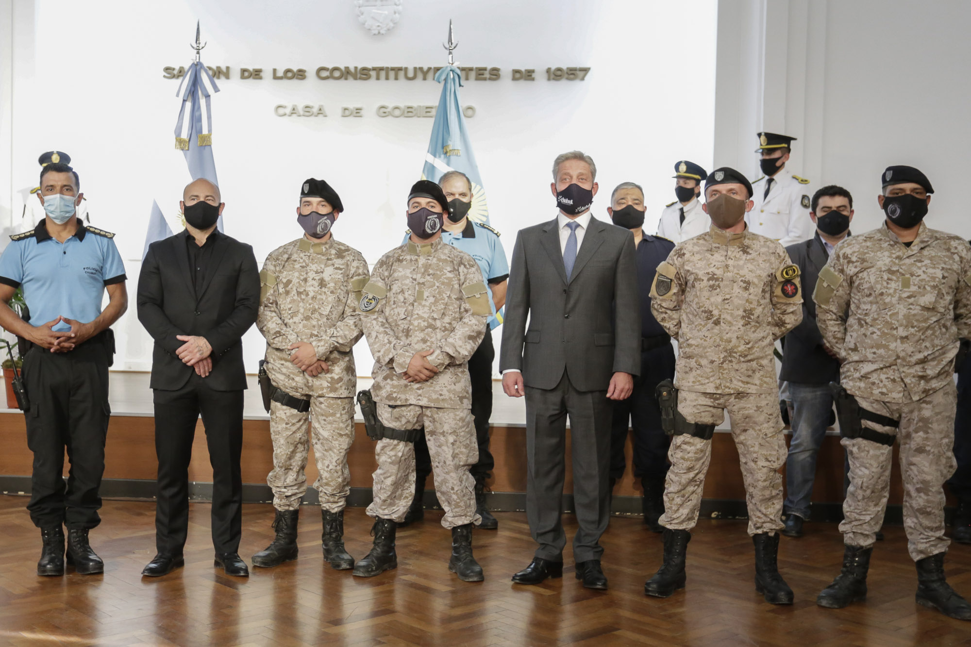 Arcioni reconoció al personal policial que intervino en el hallazgo del ciudadano Venancio Maliqueo