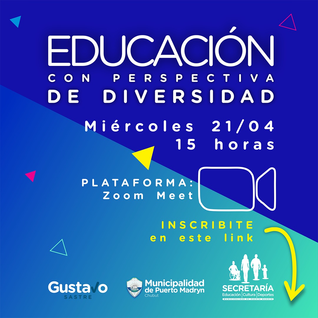 Madryn realizará una capacitación virtual sobe educación con perspectiva de diversidad