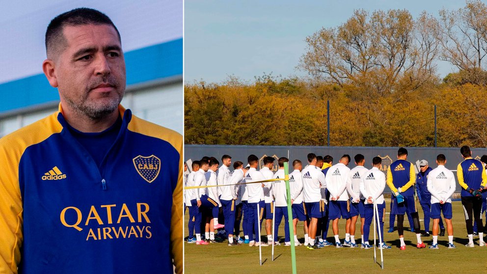 Riquelme se reunió con el plantel de Boca antes del Superclásico y le dejó un mensaje
