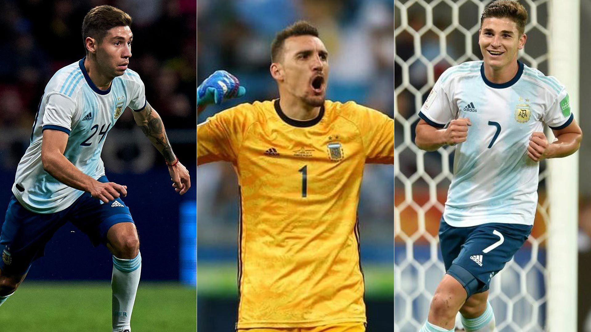 Armani, Montiel y Julián Álvarez fueron convocados por Scaloni para la doble fecha de eliminatorias