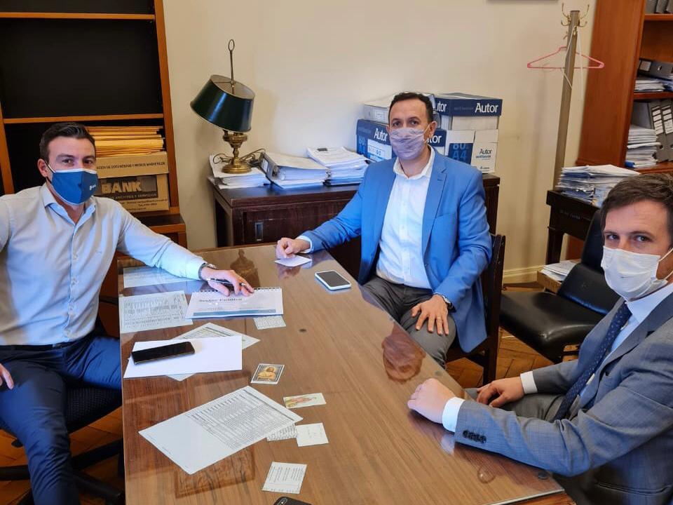 Maderna se reunió en Buenos Aires con autoridades del Banco Nación para financiar proyectos en Trelew