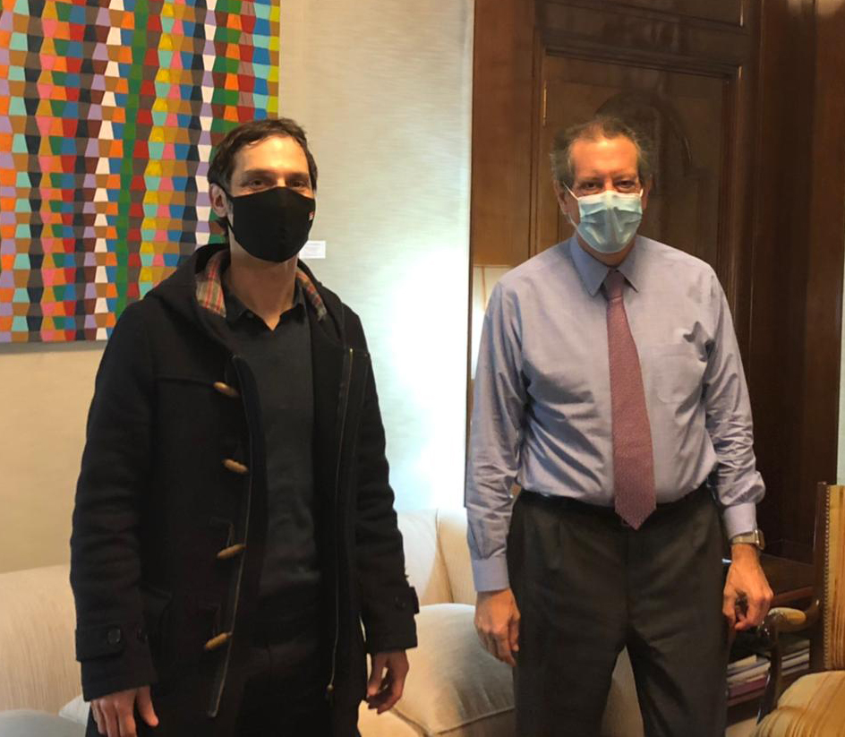 Arnaudo se reunió con Pesce para analizar nuevas herramientas tecnológicas de negociación para las pymes