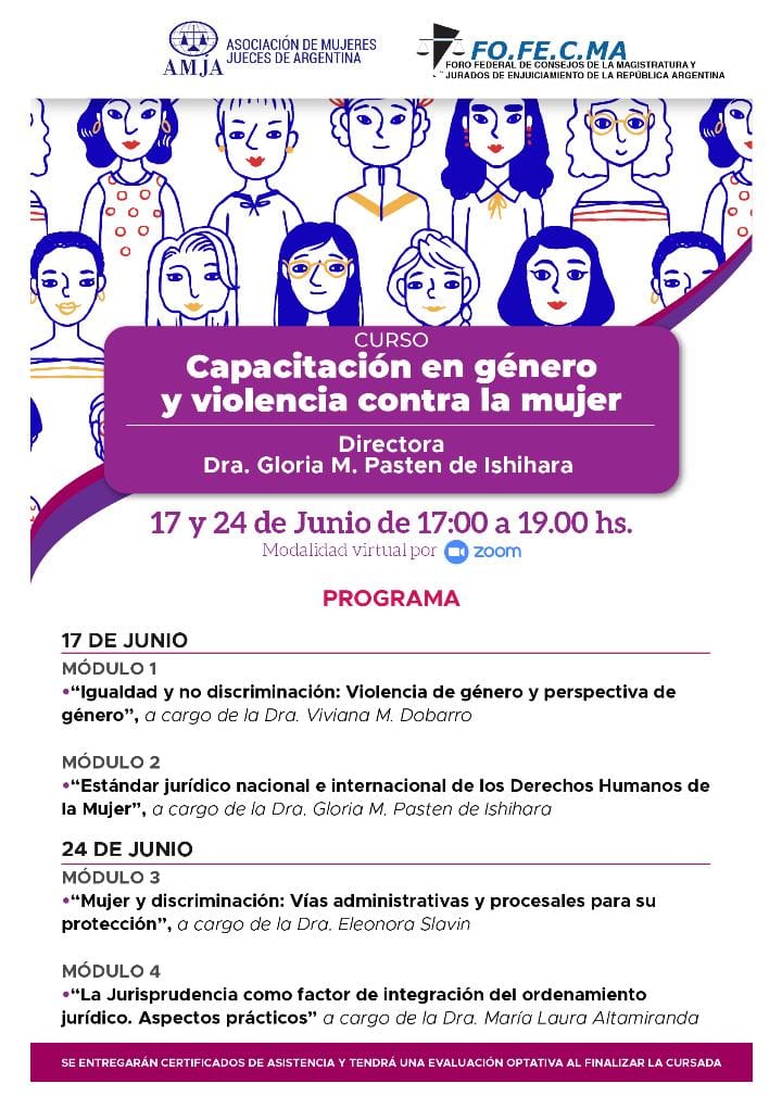 El Consejo de la Magistratura realizará una capacitación en materia de género el 17 y 24 de junio