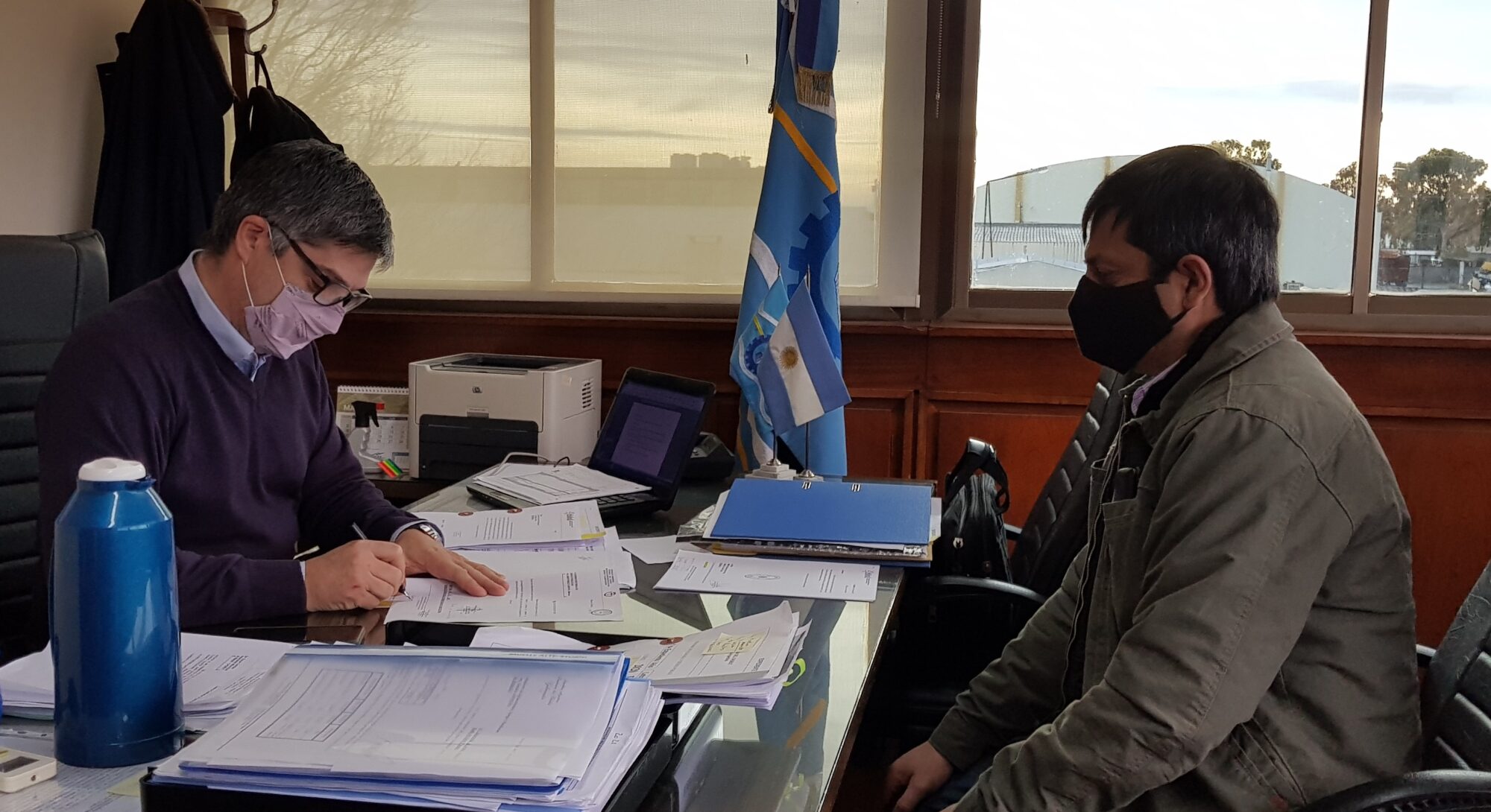 Aguilera y Boudargham avanzan con proyectos y obras para Cholila