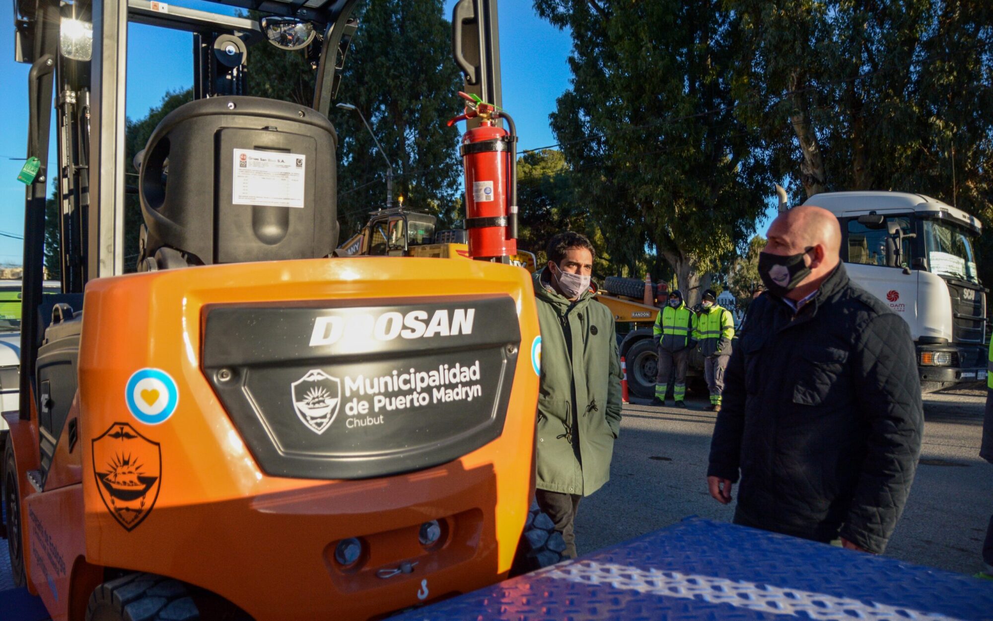 Madryn: Presentaron maquinaria con una inversión de $ 50 millones para fortalecer la limpieza