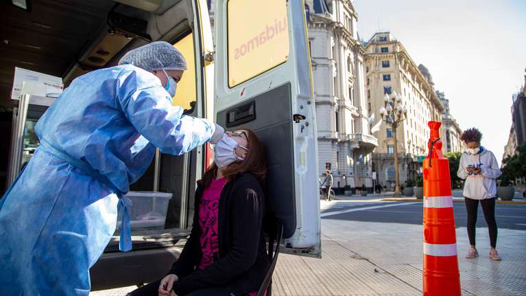 Coronavirus en Argentina: Se registraron 614 muertes y 20.888 contagios en las últimas 24 horas