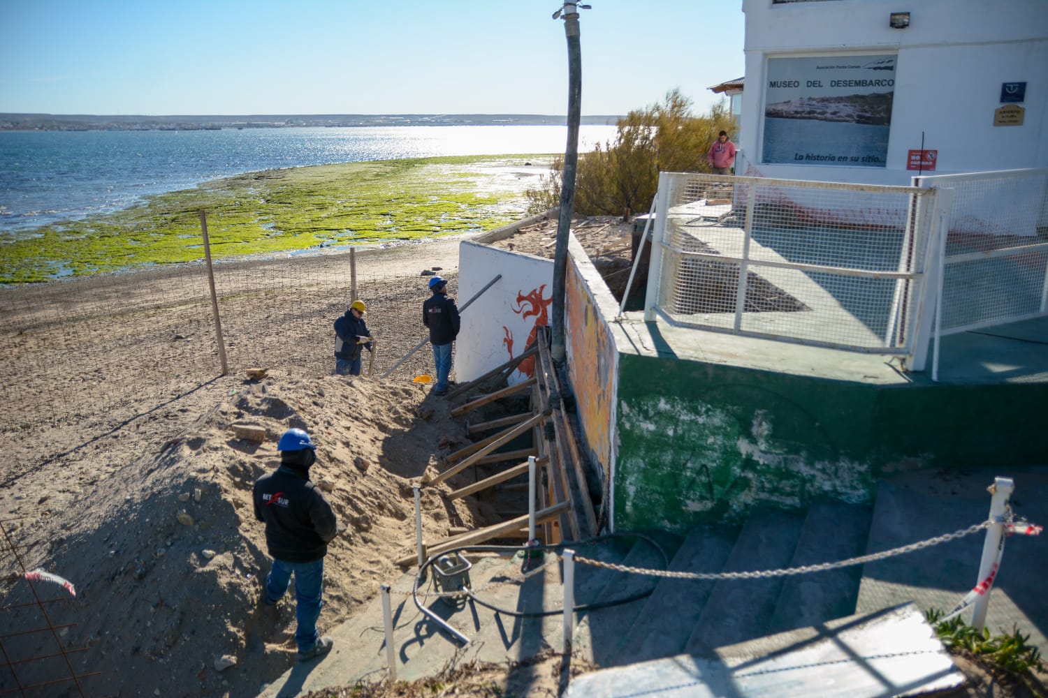 Puerto Madryn: Avanzan las obras de refacción en el Museo del Desembarco