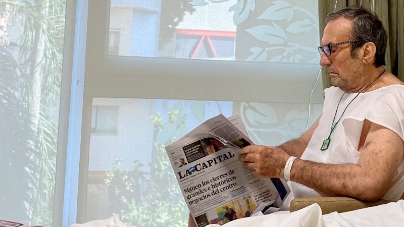 Reutemann volvió a sufrir sangrados digestivos y su condición es “grave”