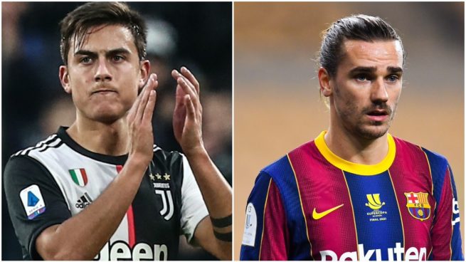 Juventus analiza con el Barcelona un canje entre Dybala y Griezmann