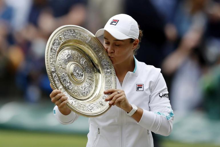 La australiana Ashleigh Barty se consagró campeona de Wimbledon
