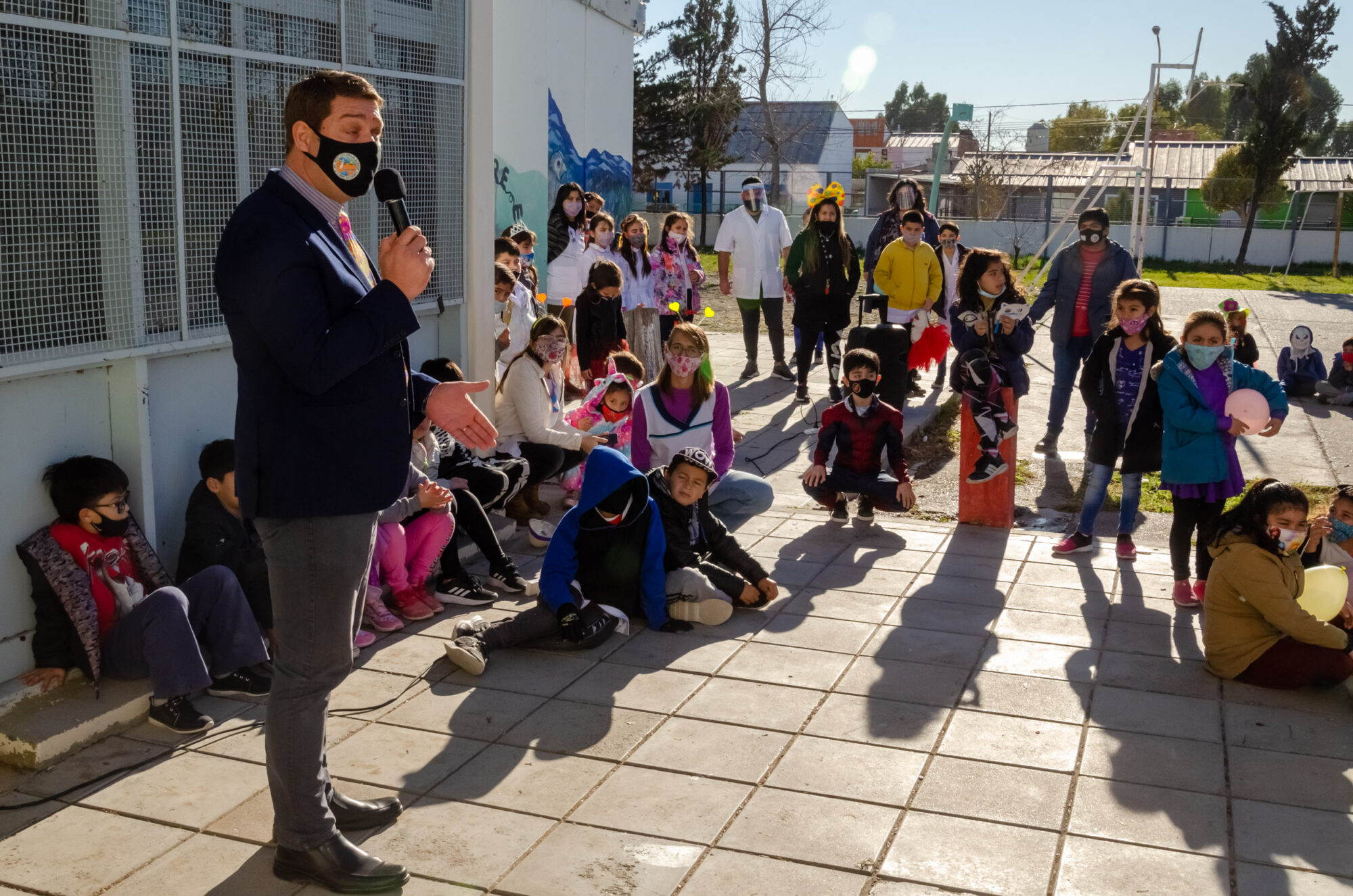 Biss participó del acto aniversario de la Escuela N° 167