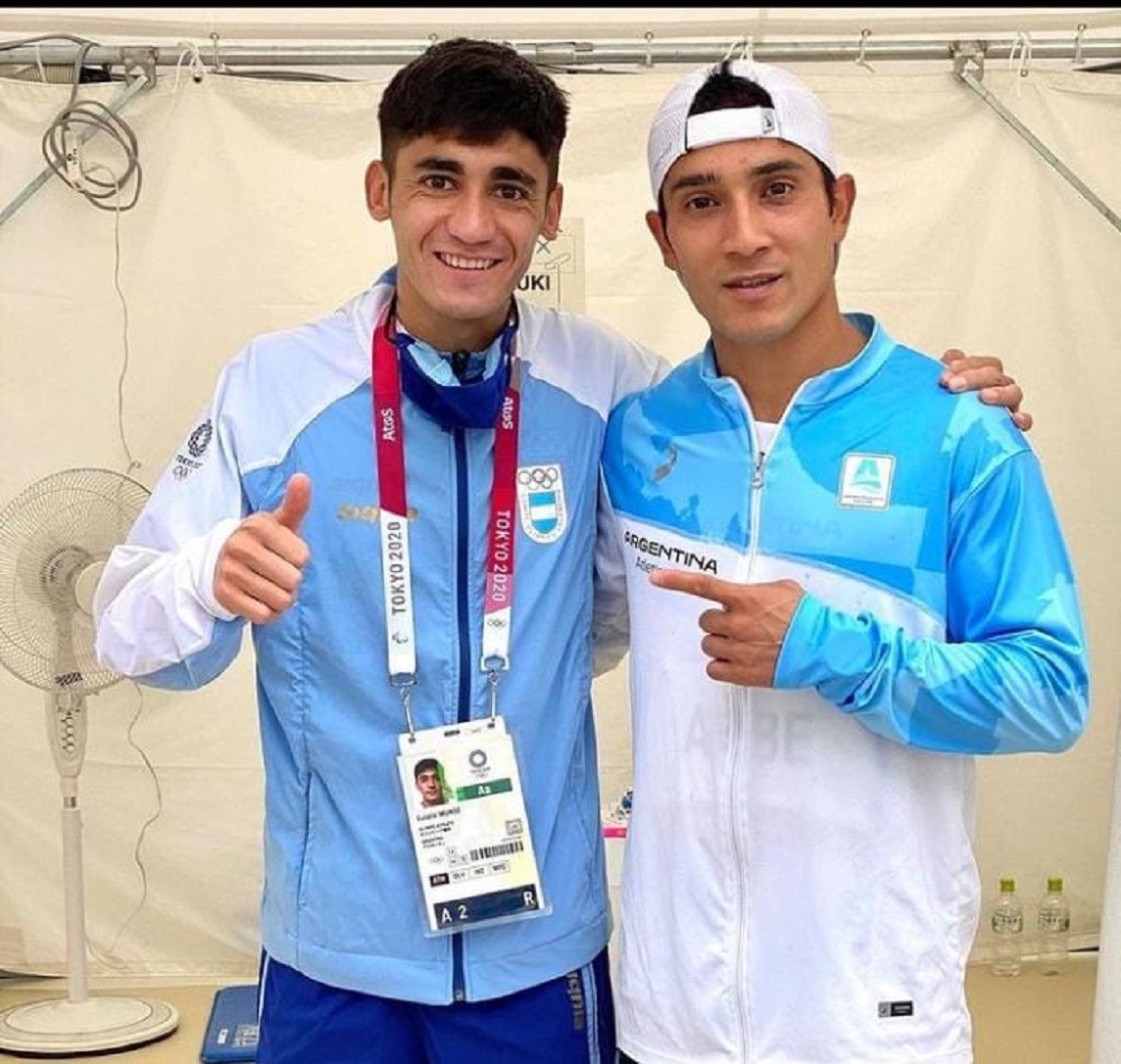 El intendente de Esquel felicitó a Joaquín Arbe y a Eulalio “Coco” Muñoz