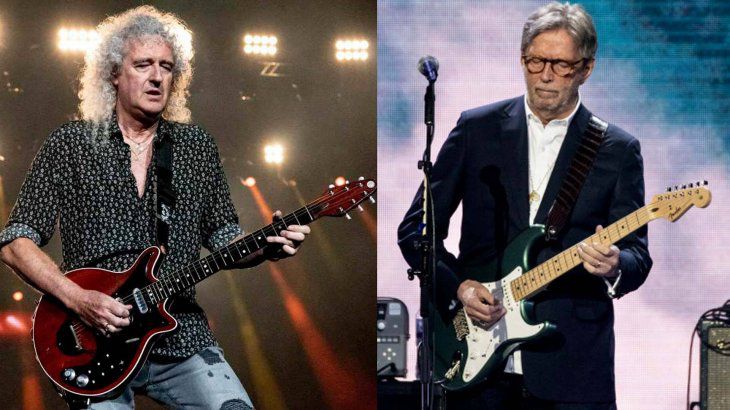 Brian May cargó contra Eric Clapton por su postura antivacunas