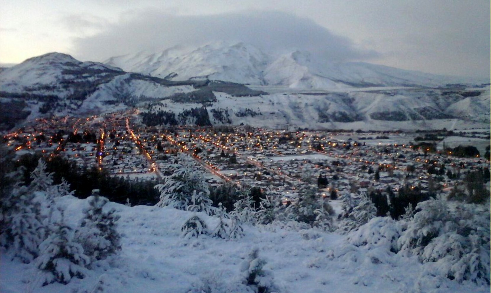 Esquel: Alerta amarilla por nevadas para este sábado