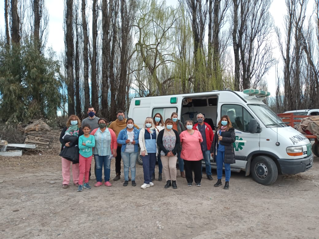 Nación eligió a Chubut para el rodaje que muestra el trabajo de vacunadores contra el coronavirus