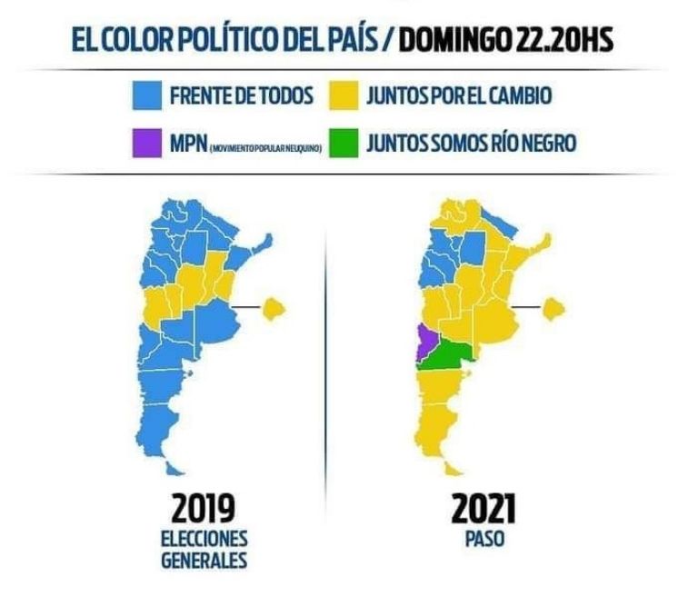 Juntos por el Cambio arrasó en las elecciones y obtuvo triunfos en Chubut y otras 14 provincias del país