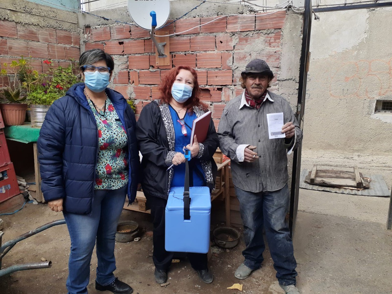Provincia vacunó contra el Covid-19 a personas que viven en situación de calle en Comodoro Rivadavia