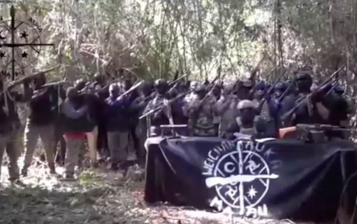 Chile: Un grupo mapuche se mostró con armas y exigió el fin de la militarización