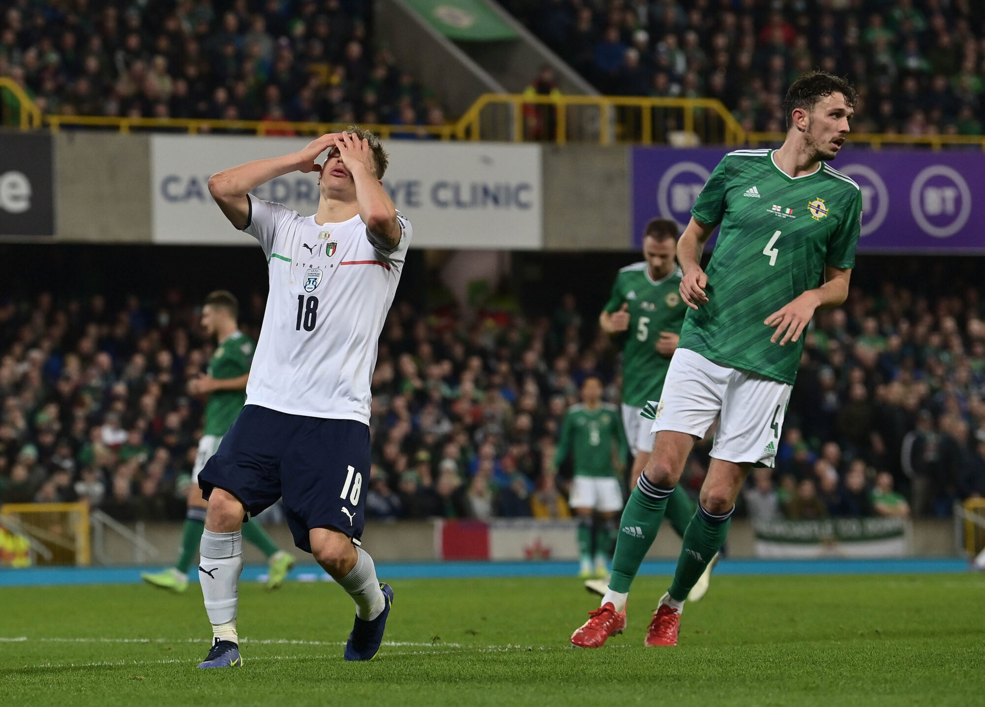 Italia no pudo con Irlanda del Norte y buscará su lugar en Qatar 2022 en el repechaje