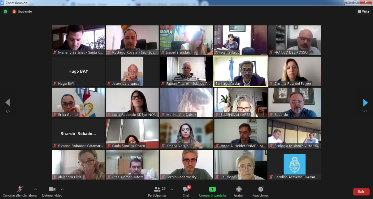 Chubut participó de reunión donde el COFEMA declaró el estado de emergencia ígnea en todo el  territorio nacional