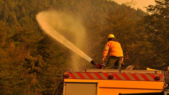 Incendios en la Patagonia: Desde hoy restringen la circulación en un tramo de la Ruta 40